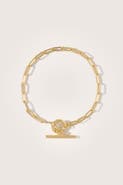 Otiumberg 14kt Gold Love Link Bracelet