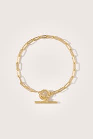 Otiumberg 14kt Gold Love Link Bracelet