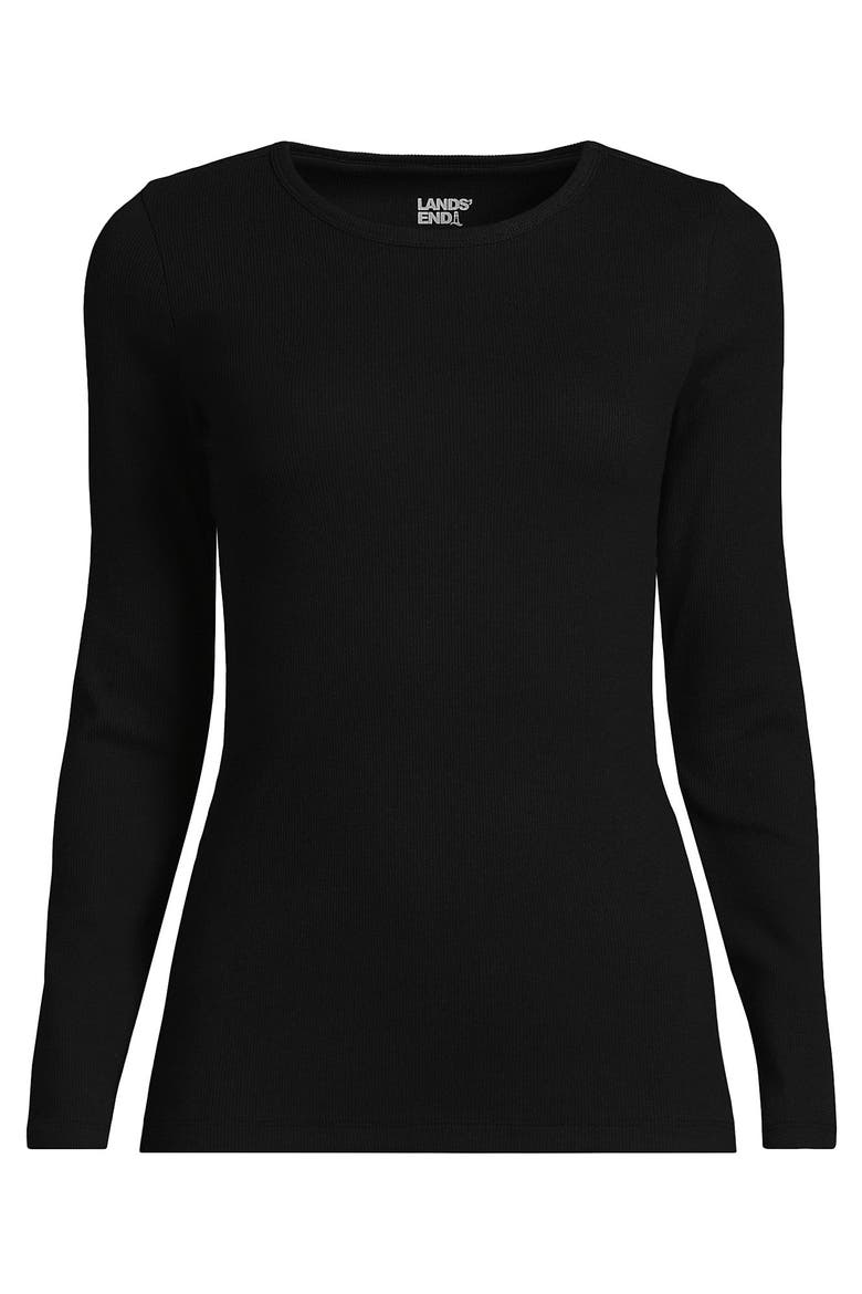 Cotton Rib T-shirt, Alternate, color, Black