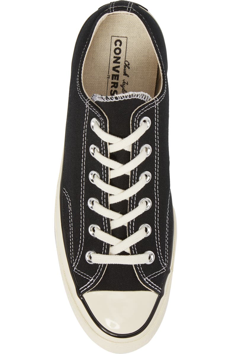 Converse Chuck Taylor<sup>®</sup> All Star<sup>®</sup> 70 Low Top Sneaker, Alternate, color, Black/ Black/ Egret