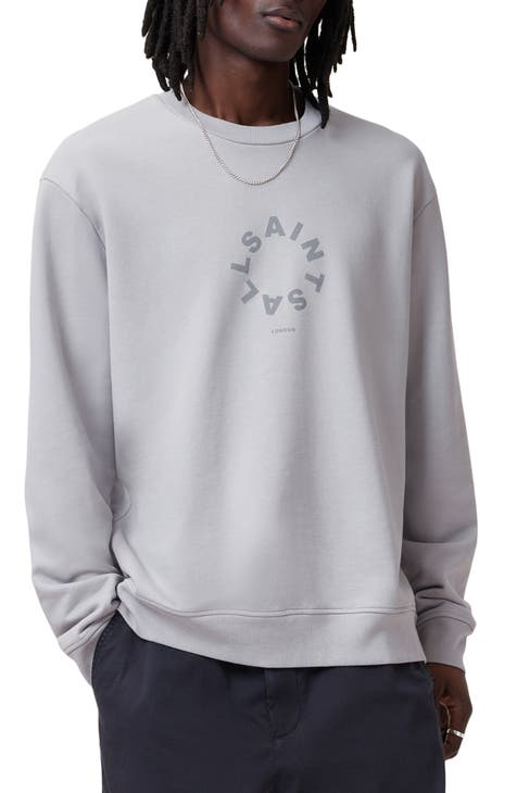 Grey crew neck sweatshirt on sale