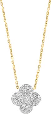 EFFY Diamond Pavé Clover Pendant Necklace - 0.46ct.