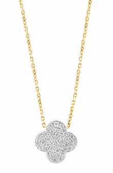 EFFY Diamond Pavé Clover Pendant Necklace - 0.46ct.