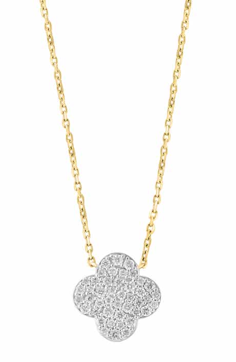 EFFY Diamond Pavé Clover Pendant Necklace - 0.46ct.