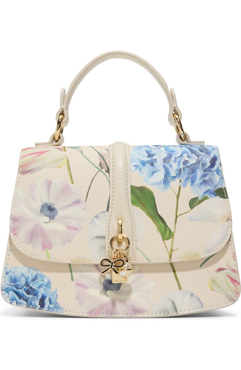 Ted Baker London Posey Anna Faux Leather Crossbody Bag, Main, color, Pastel Multi