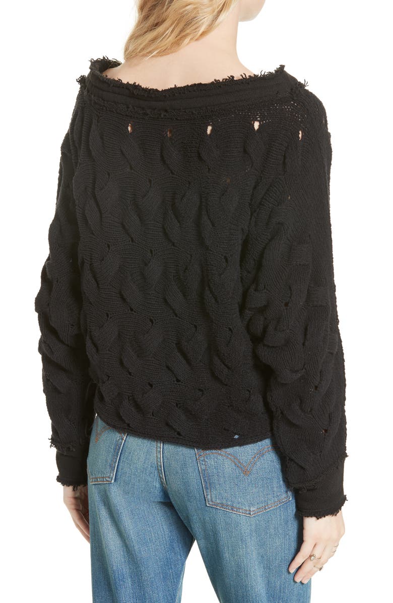 Free People Desert Sands Cable Pullover, Alternate, color,