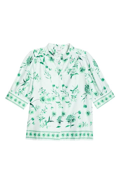 Floral Button-Up Top