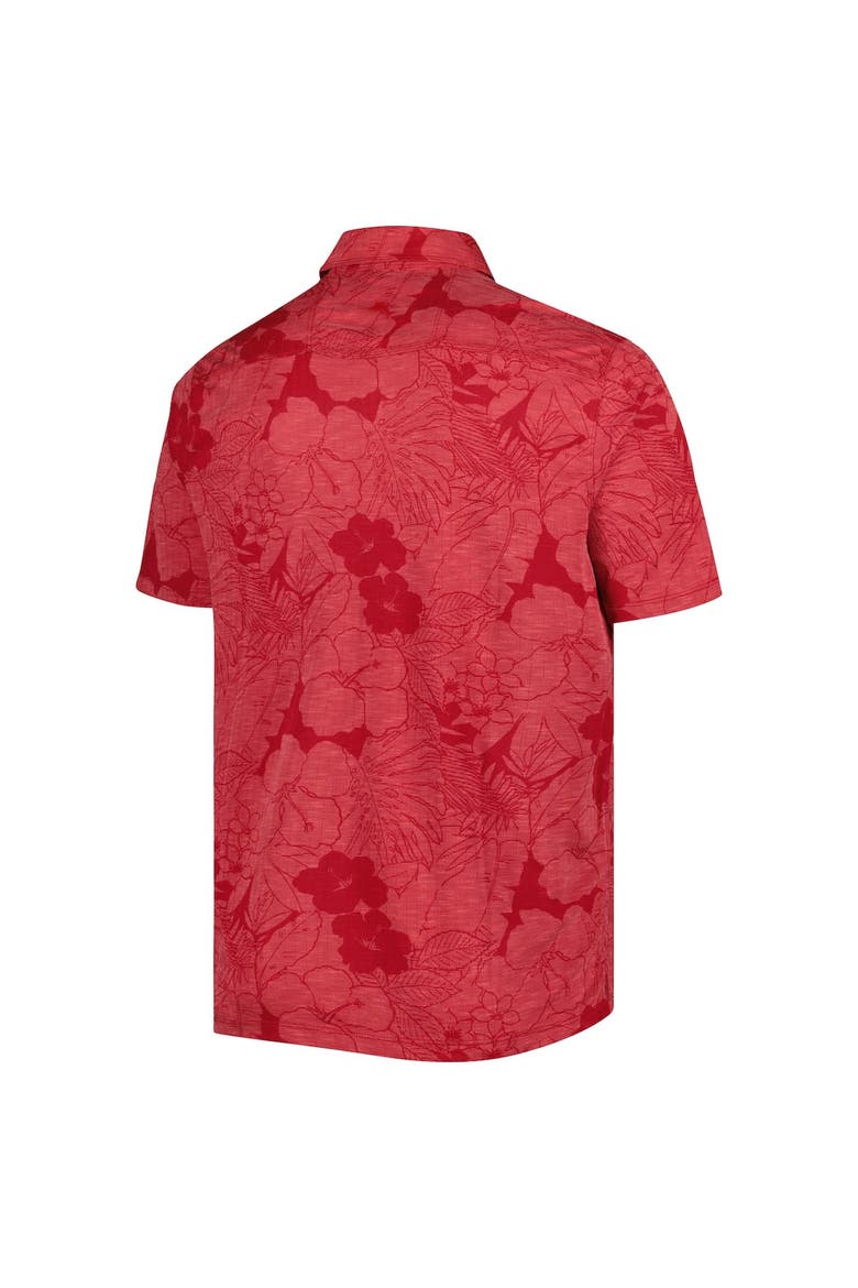 Men's Tommy Bahama Cardinal Arkansas Razorbacks Miramar Blooms Polo, Alternate, color, Cardinal