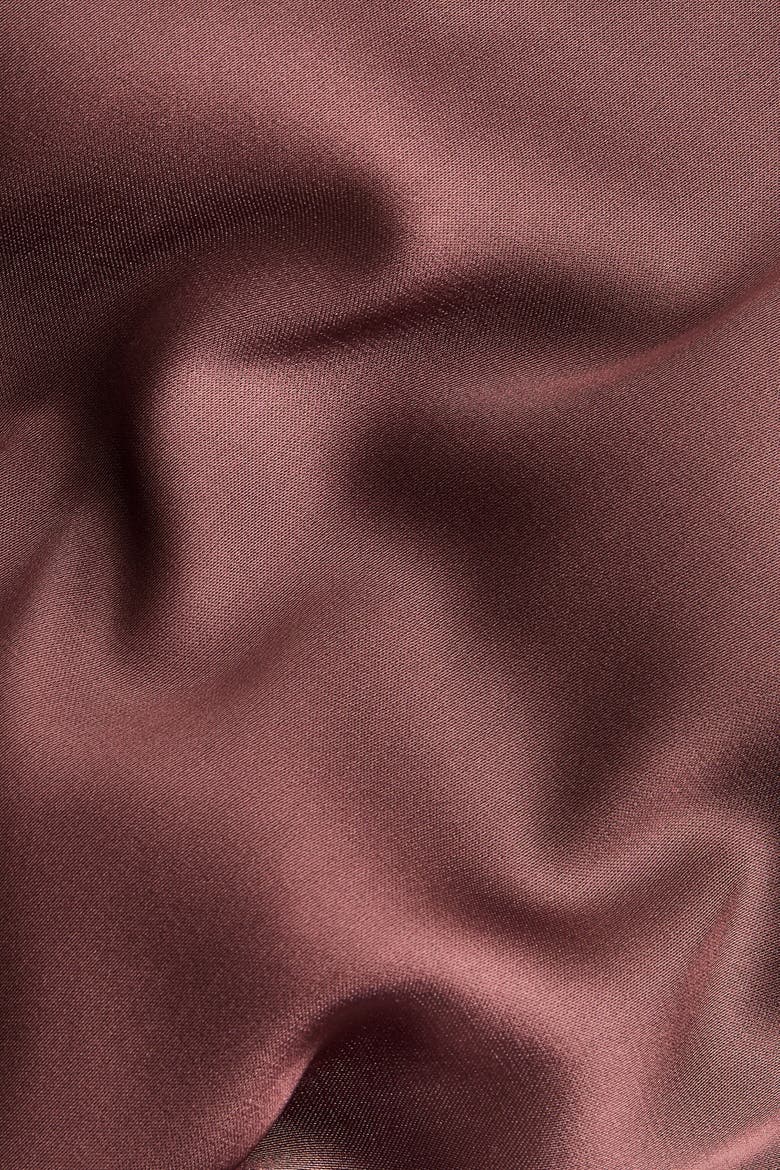 Lace-trimmed Triangle Scarf, Alternate, color, Dark dusty pink