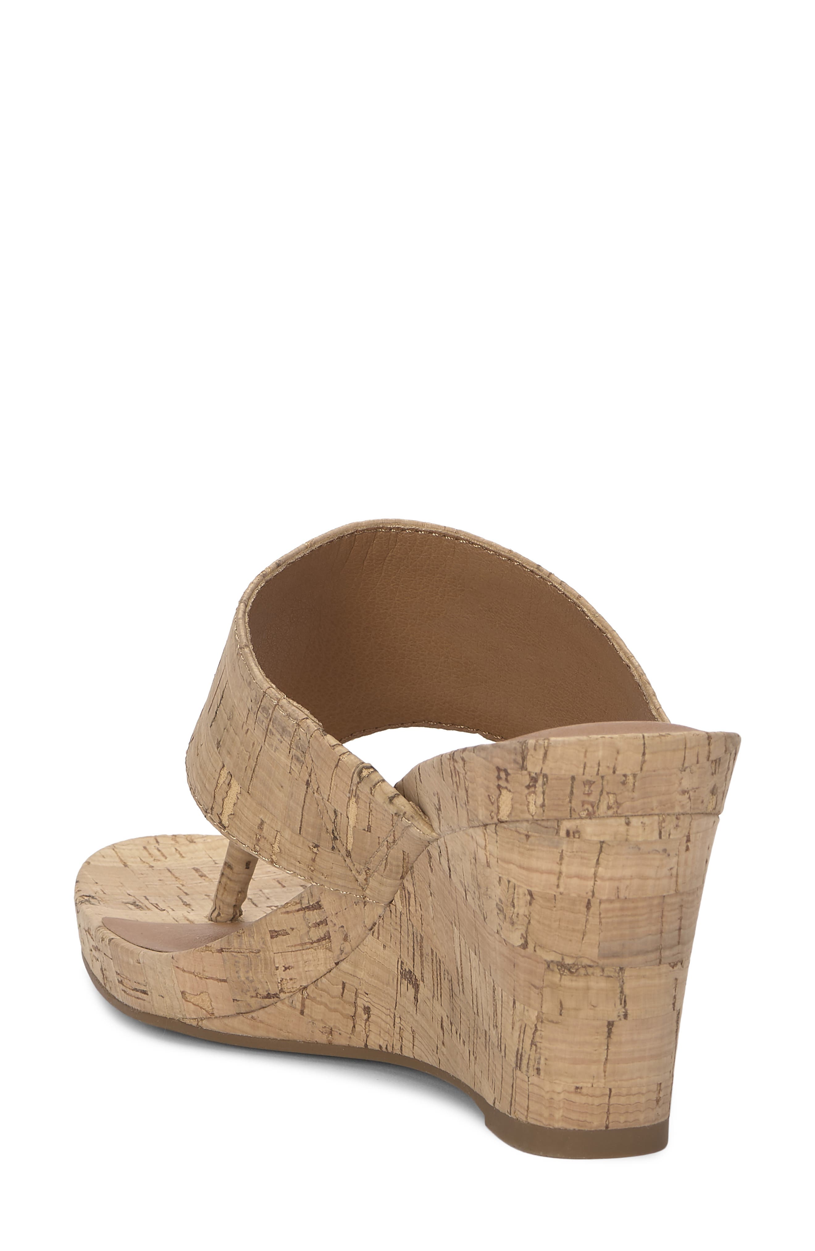 Lucky Brand Libbie Platform Wedge Flip Flop, Alternate, color, Natural