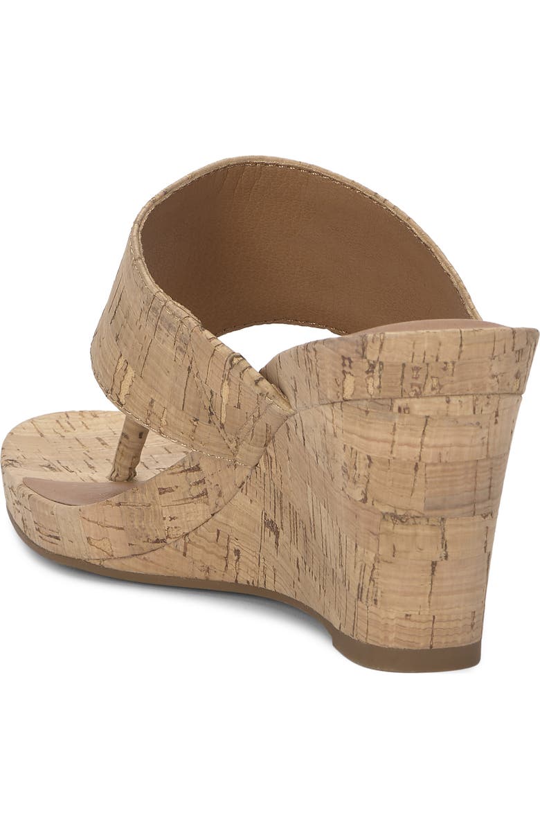 Lucky Brand Libbie Platform Wedge Flip Flop, Alternate, color, Natural