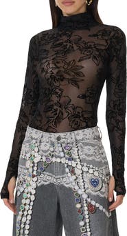 AFRM Zadie Mock Neck Top