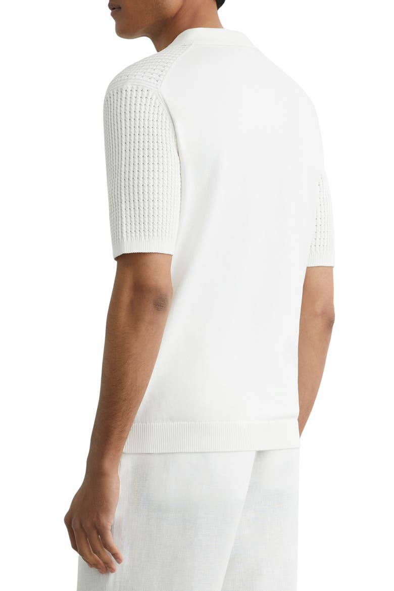 Merit Cotton Blend Polo, Alternate, color, WHITE