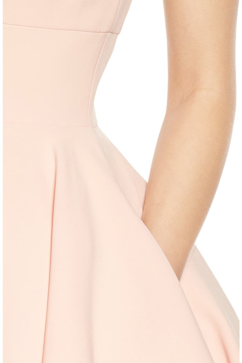 Sequin Fit & Flare Cocktail Dress, Alternate, color, BLUSH