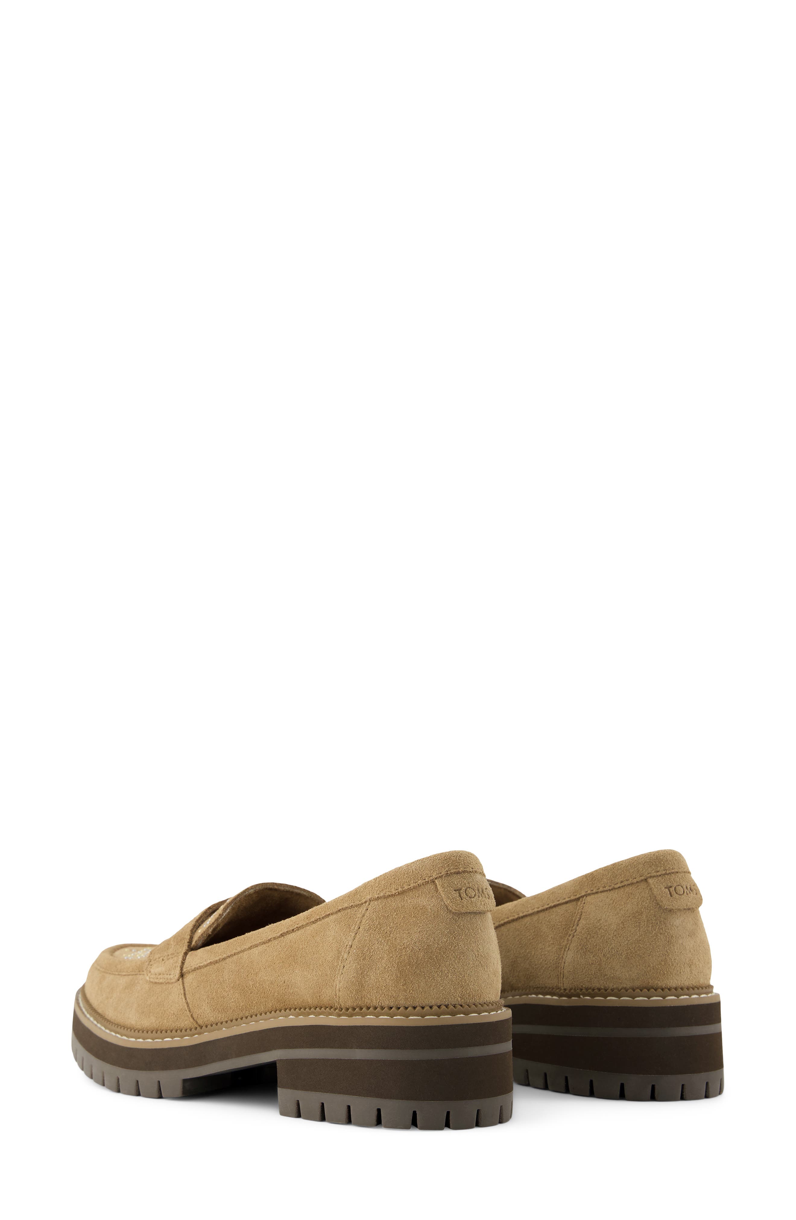 Cara Platform Penny Loafer, Alternate, color, LIGHT/ PASTEL BROWN