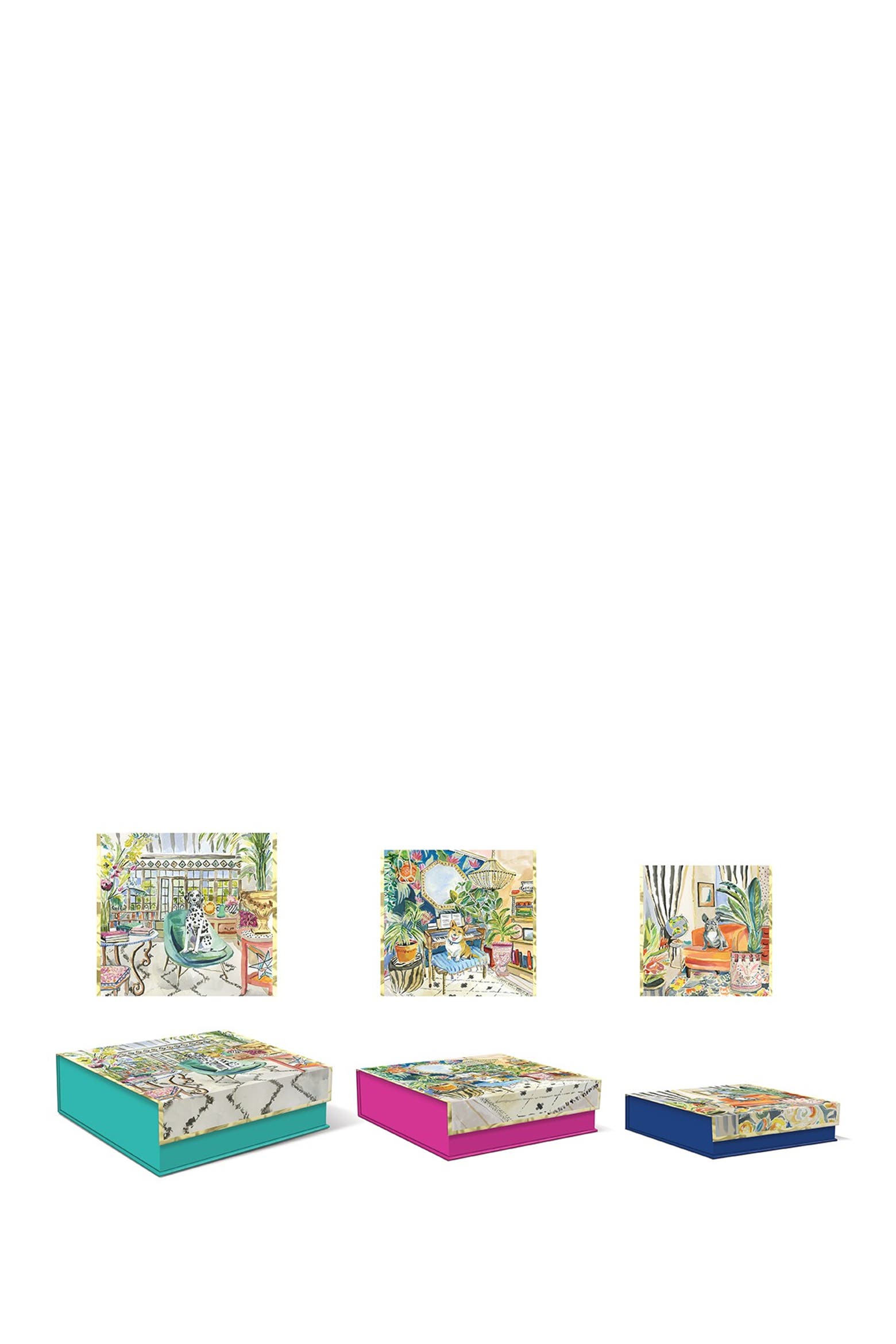 Set Box Size PUNCH STUDIO Square Nesting Boxes - Uptown Dogs (Women) | Nordstromrack