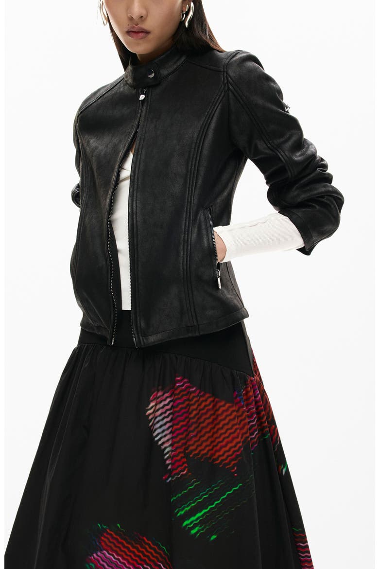Evase Circle Skirt, Alternate, color, BLACK