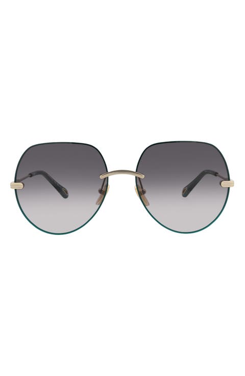 58mm Round Sunglasses