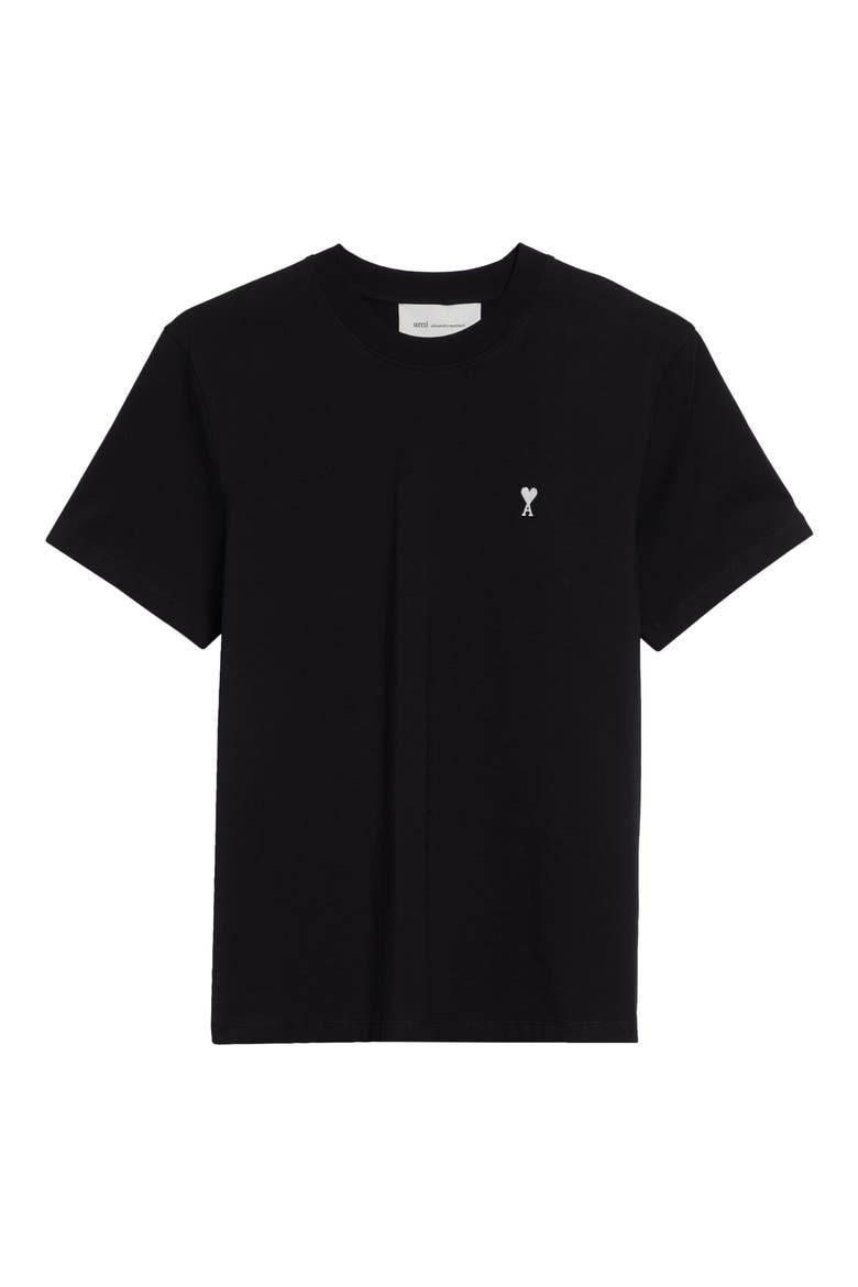 Ami de Coeur Cotton T-Shirt, Alternate, color, NOIR/ BLANC CREME