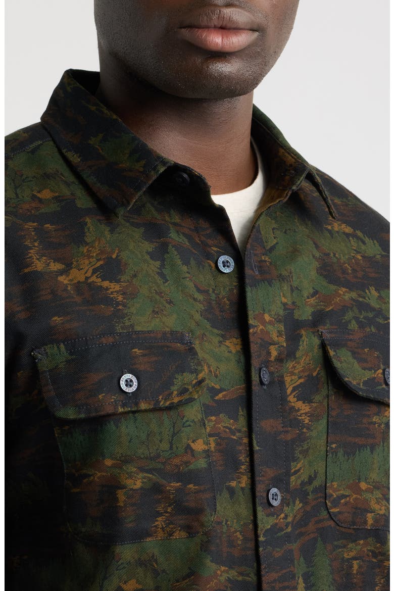 Tanner Twill Long Sleeve Button Up Shirt, Alternate, color, VALLEY NAVY/ GREEN