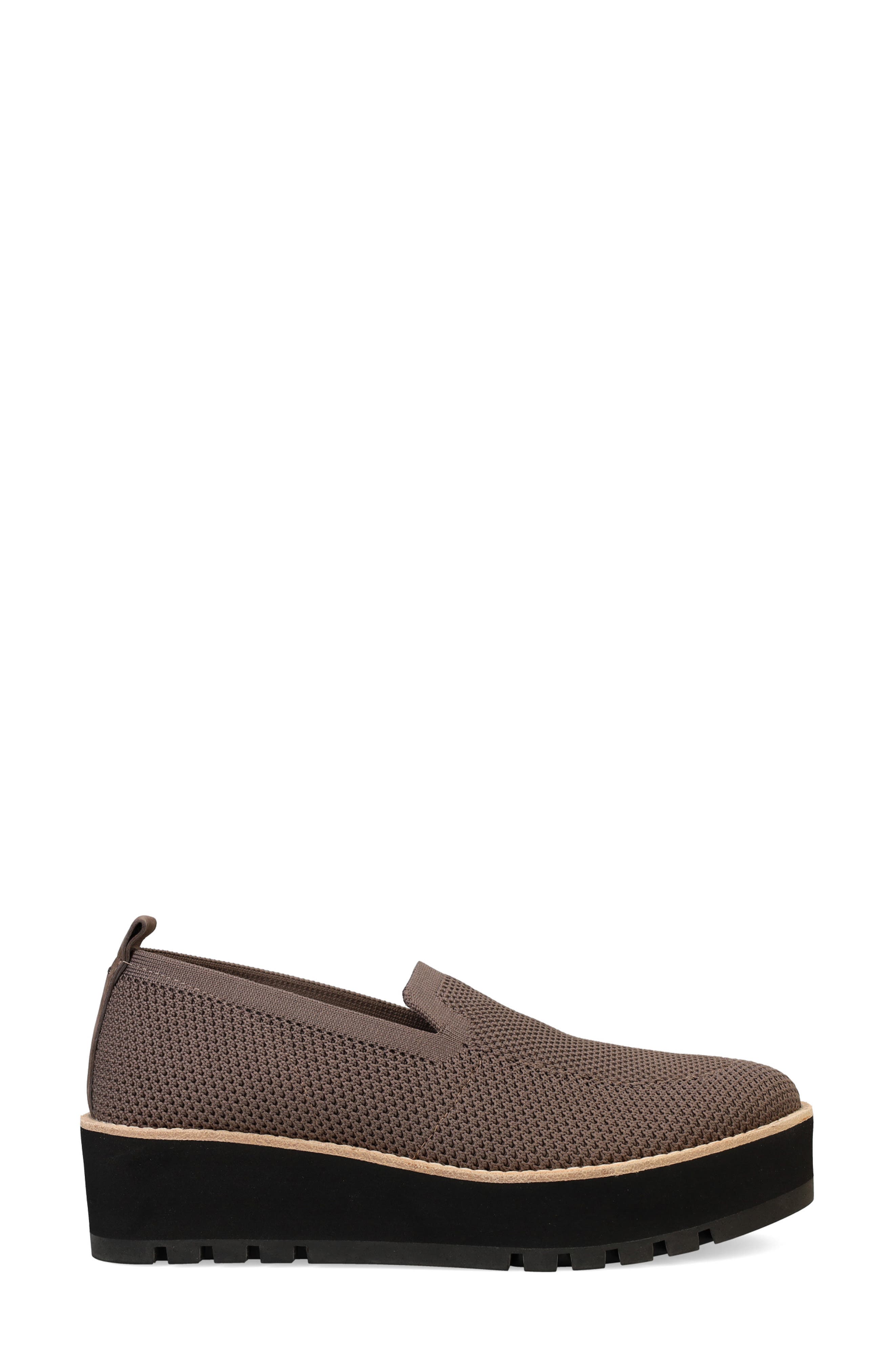 Eileen Fisher Ergos Platform Knit Slip-On Shoe, Alternate, color, Rye