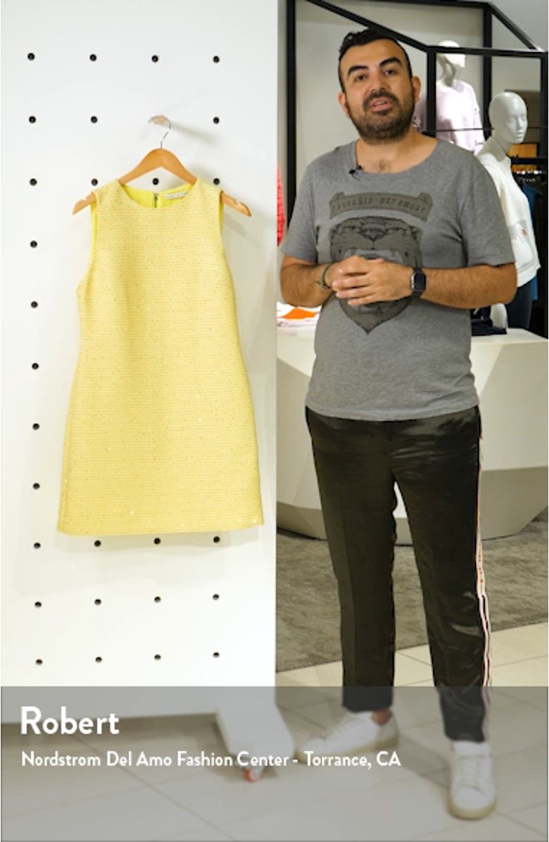 Aline Tweed Shift Dress, sales video thumbnail