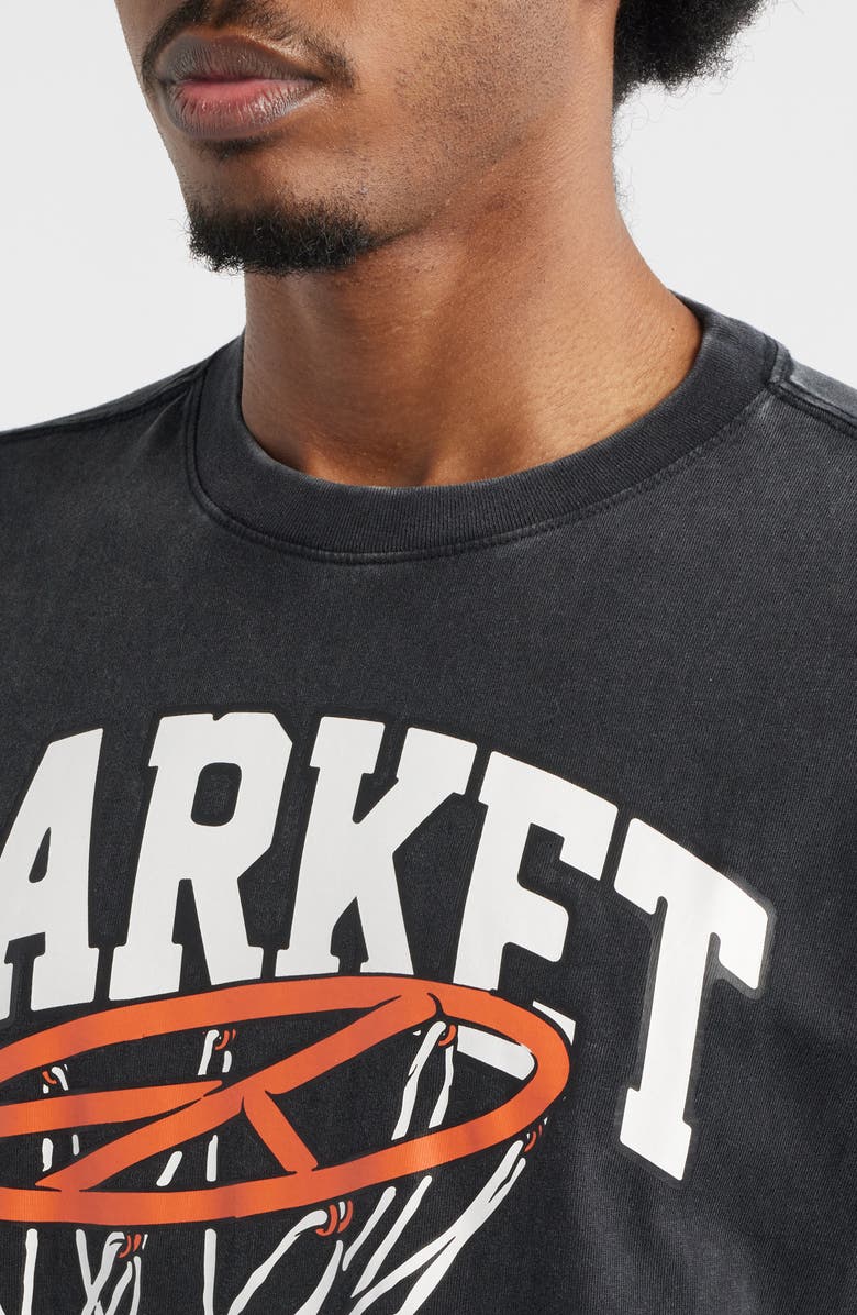 MARKET Shooting for Peace Graphic T-Shirt, Alternate, color, Washed Black