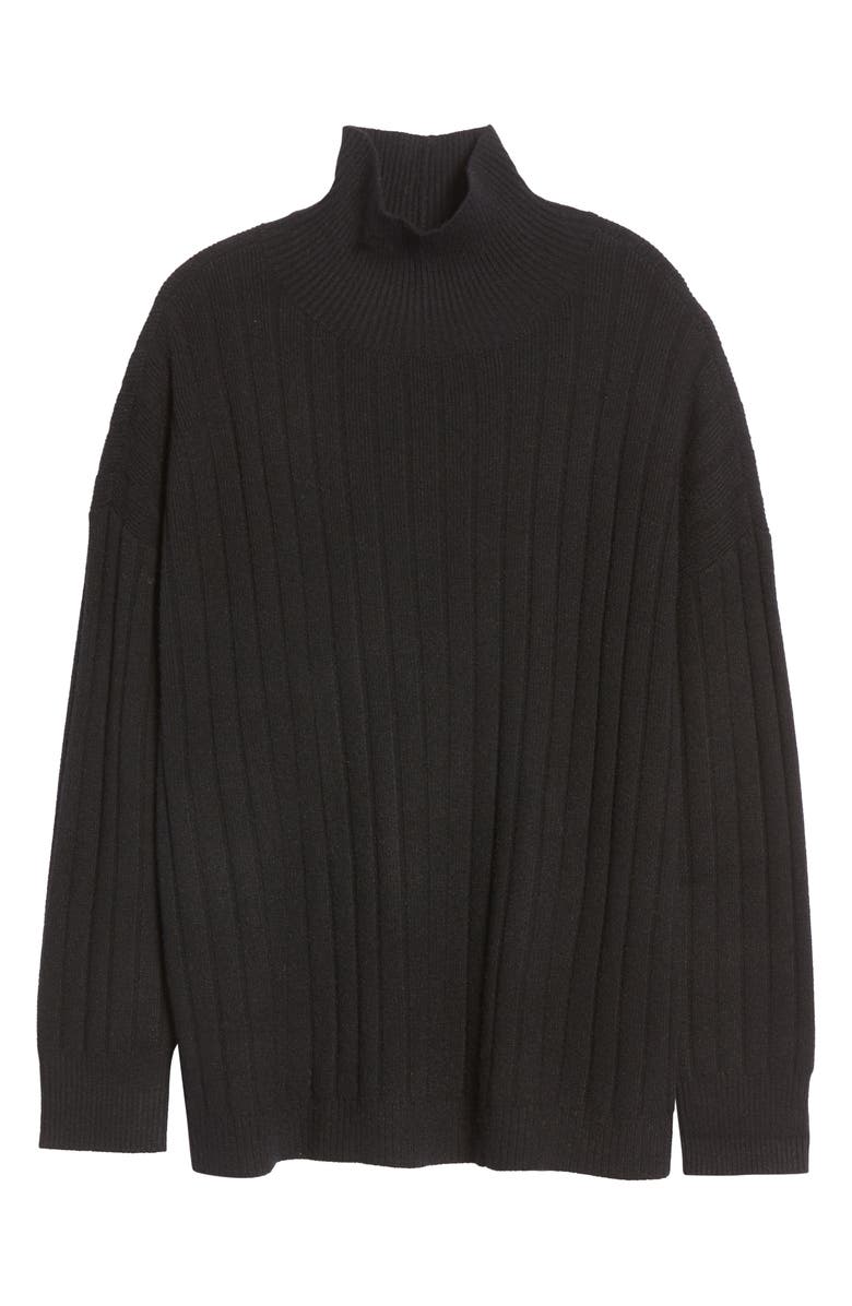 Nordstrom Women's Mock Neck Rib Tunic Sweater, Alternate, color,