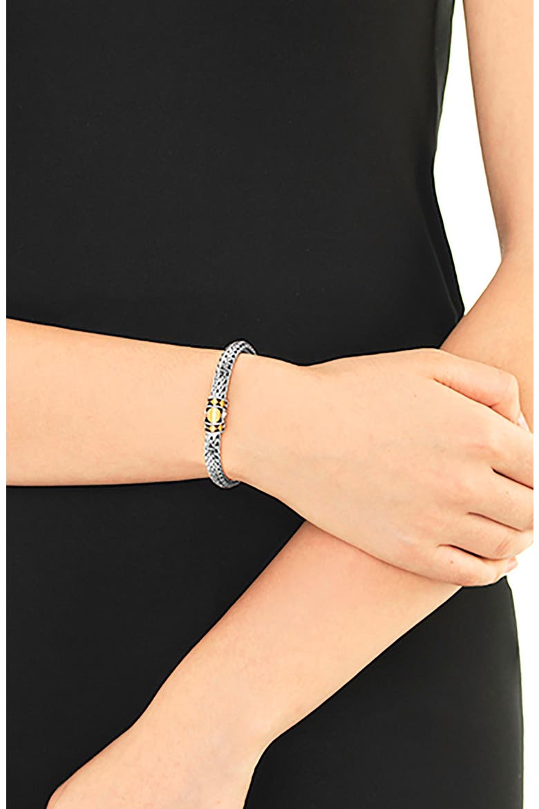 Dot 6.5mm Bracelet, Alternate, color, STERLING SILVER - GOLD