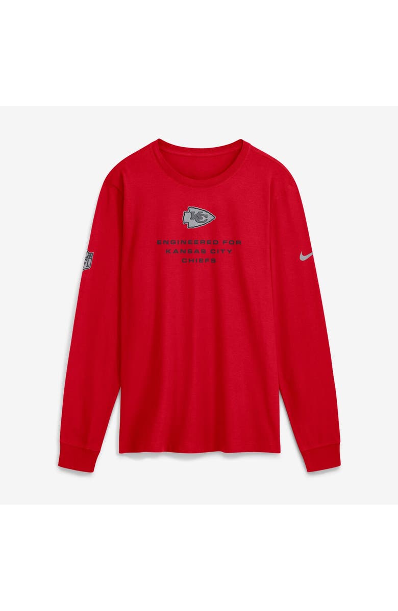 Nike Men's Nike Red Kansas City Chiefs Sideline Bold Arch Star Dri-FIT Long Sleeve T-Shirt, Main, color, Red