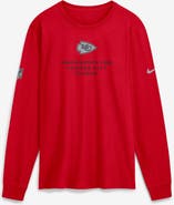 Nike Men's Nike Red Kansas City Chiefs Sideline Bold Arch Star Dri-FIT Long Sleeve T-Shirt
