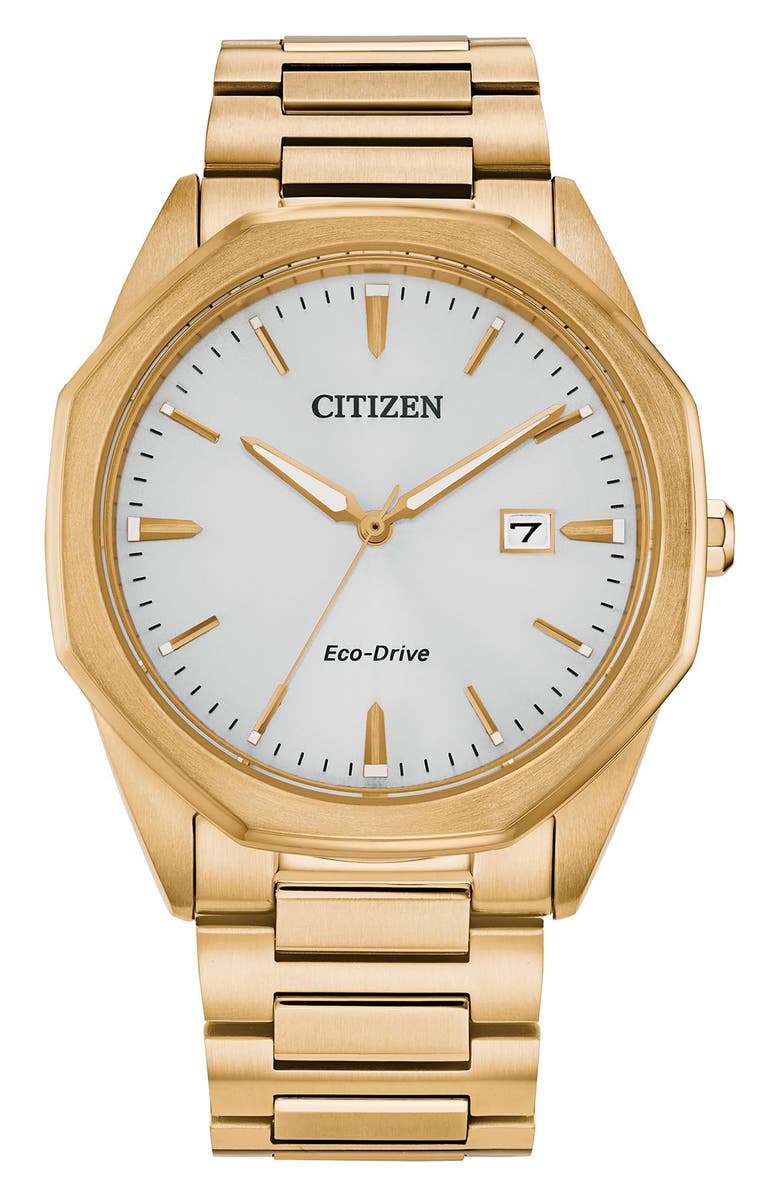 Citizen Classic Eco-Drive Bracelet Watch, 41mm x 9.59mm, Main, color, 