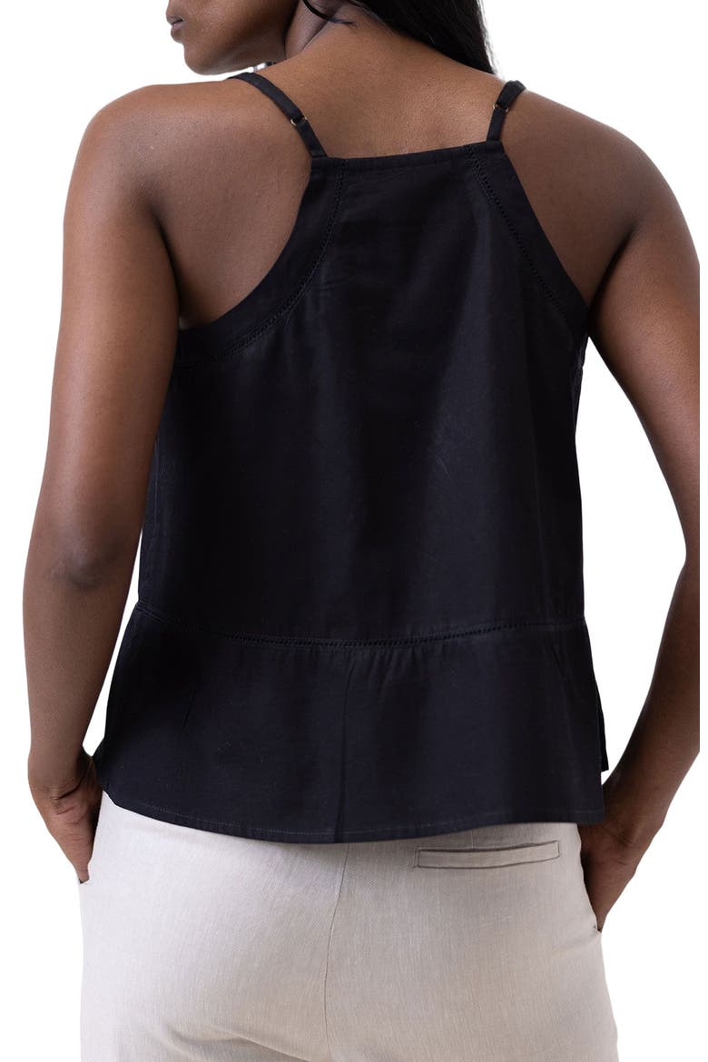 V-neck Camisole with Lace, Alternate, color, Black