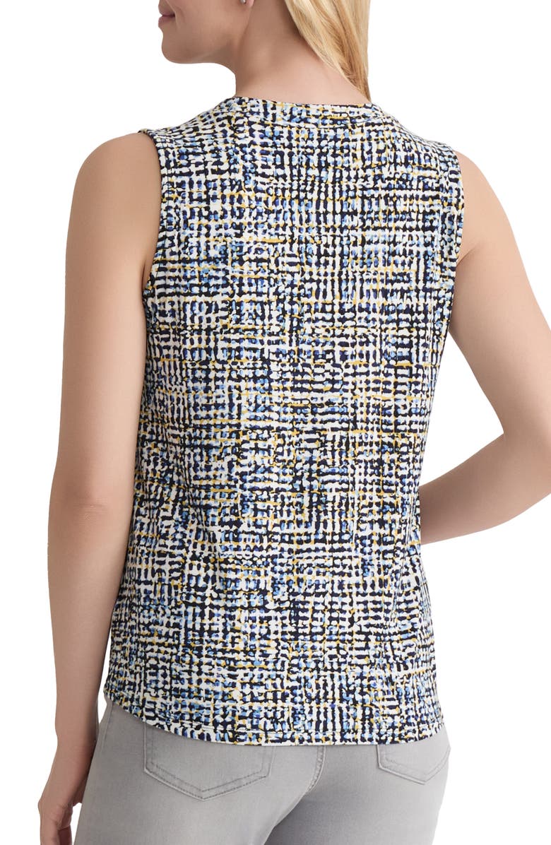 Jones New York Pleated V-Neck Shell, Alternate, color,