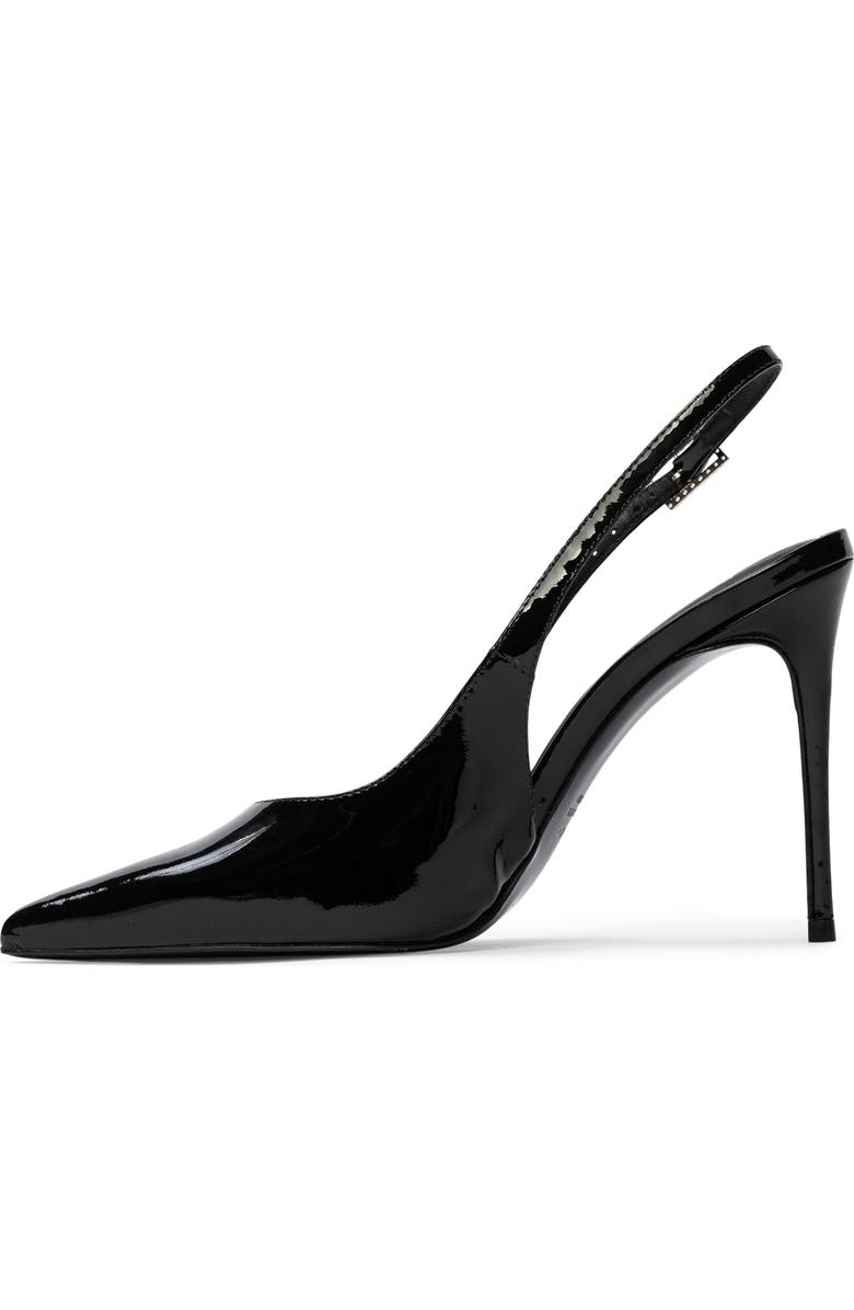 BLACK SUEDE STUDIO Alloy Slingback Pointed Toe Pump, Alternate, color,