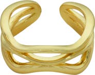 Panacea Caged Adjustable Open Band Ring