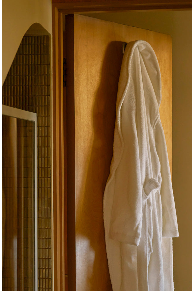 Organic Cotton Bathrobe, Alternate, color, White