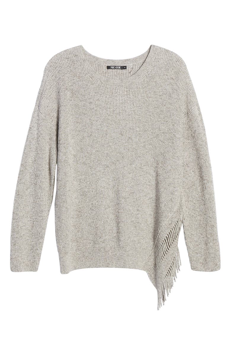 NIC+ZOE Fringe Times Sweater, Alternate, color, 