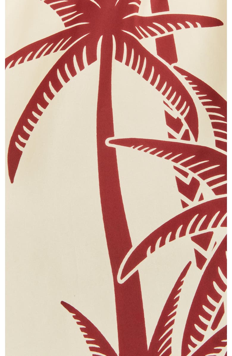 La DoubleJ Foulard Shirt Placée Date Palms Ivory, Alternate, color, Date Palms Placée Ivory