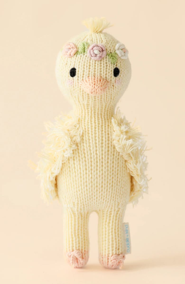 cuddle+kind Tiny Flora the Duck Stuffed Animal, Alternate, color, Yellow