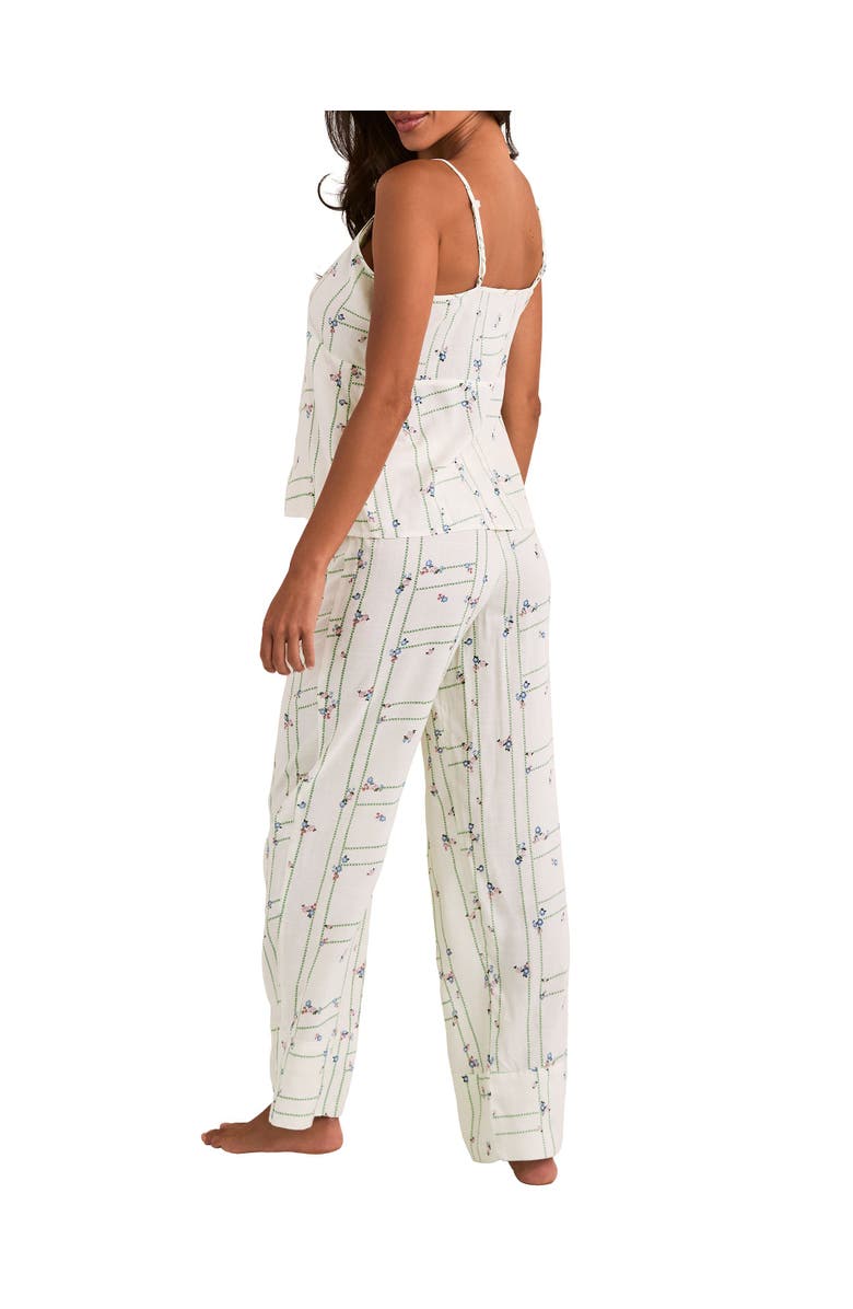 Adore Me Nessa Pajama Cami & Pant Set, Alternate, color, Floral Beige