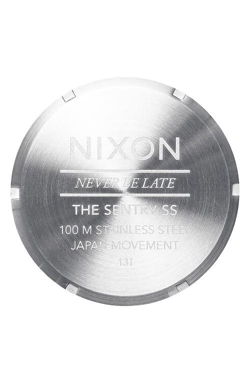 Nixon The Sentry Bracelet Watch, 42mm In Metallic