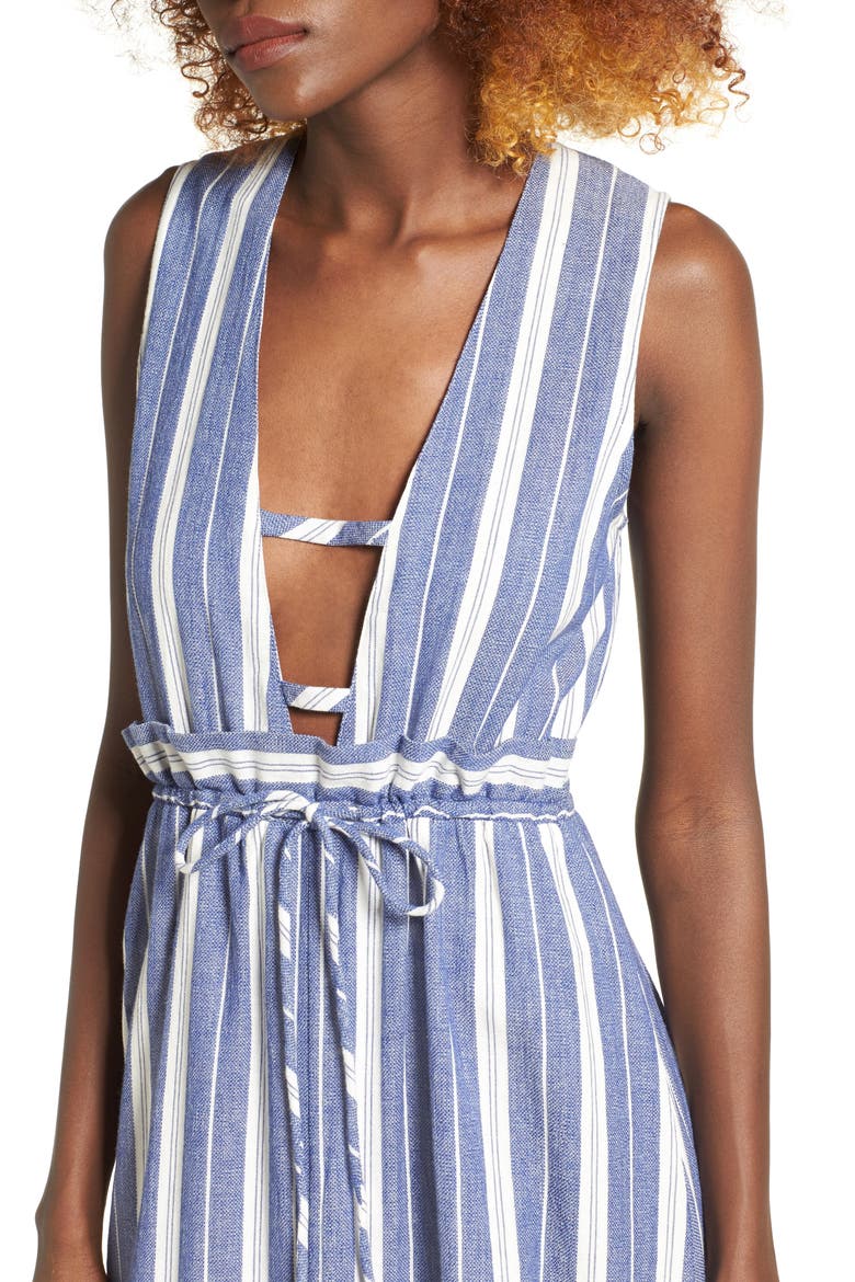 Essie Stripe Maxi Dress, Alternate, color, INDIGO STRIPE