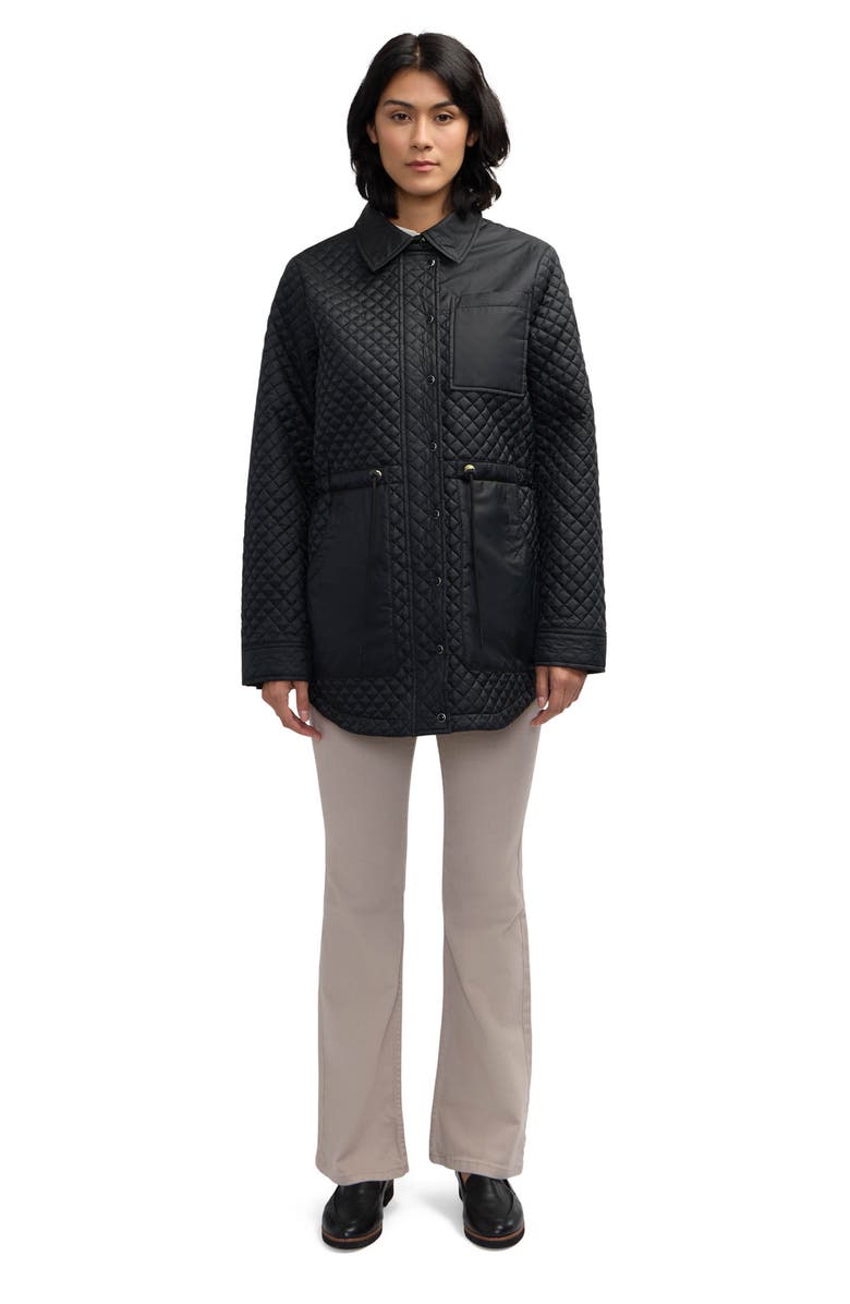 Scotch & Soda Thyrni Water Repellent Shacket, Alternate, color, Black