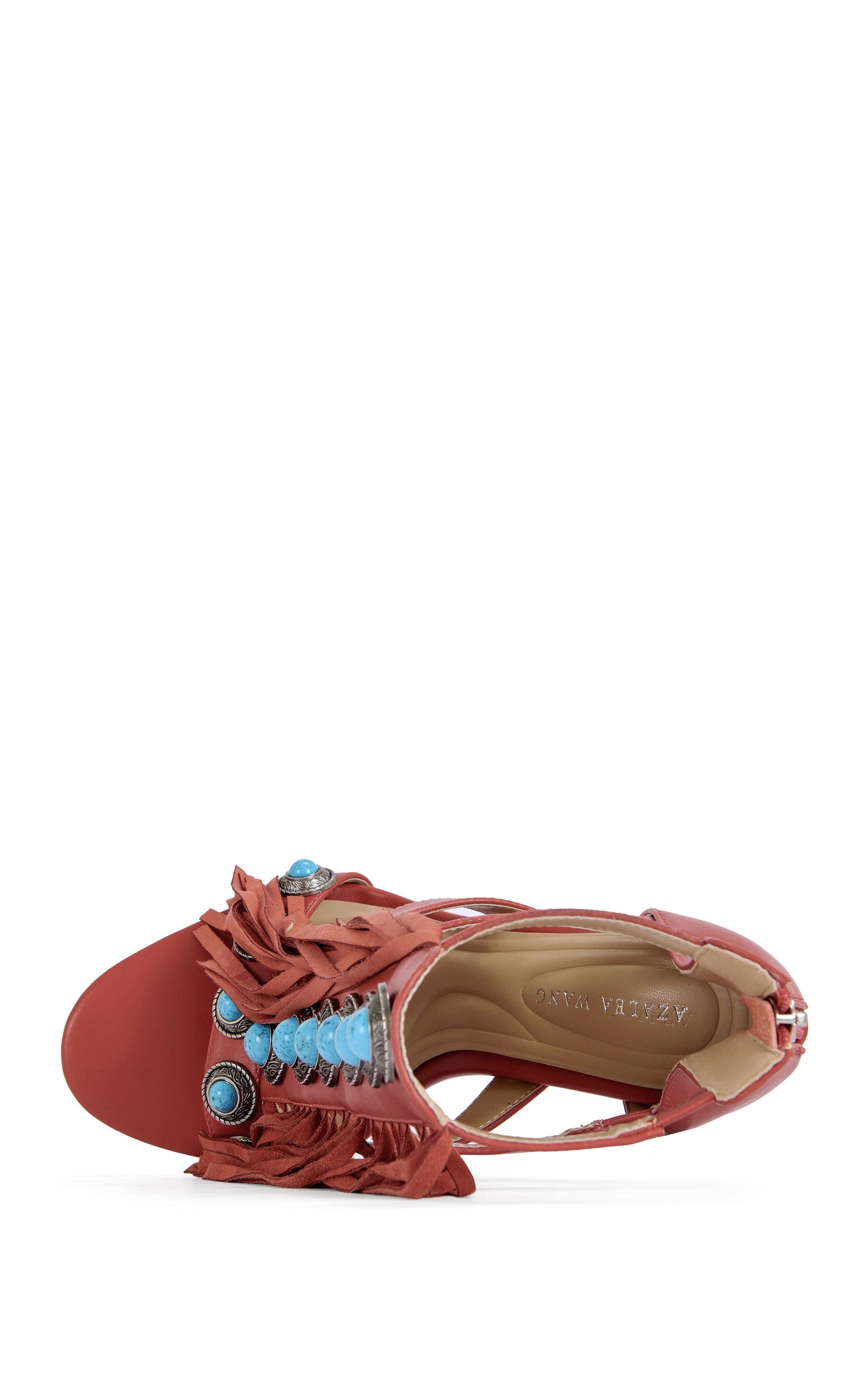 AZALEA WANG Sumac Stiletto Sandal, Alternate, color, Red