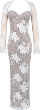 HOUSE OF CB Lucienne Lace Corset Strapless Gown & Bolero Set