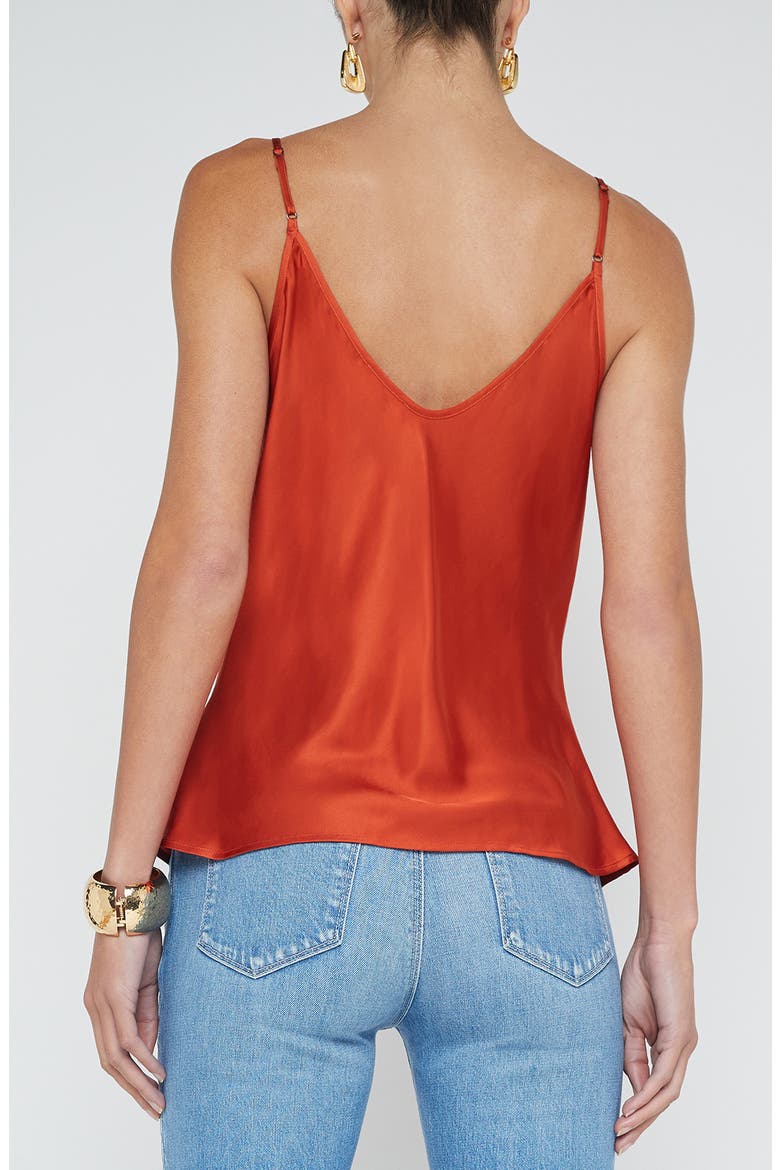 Lexi Silk Camisole, Alternate, color, CLAY