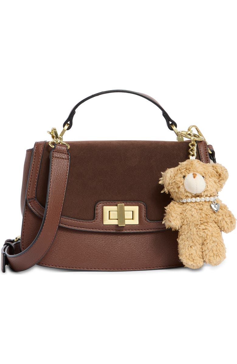 BCBG Flap Top Handle Crossbody Bag, Main, color,