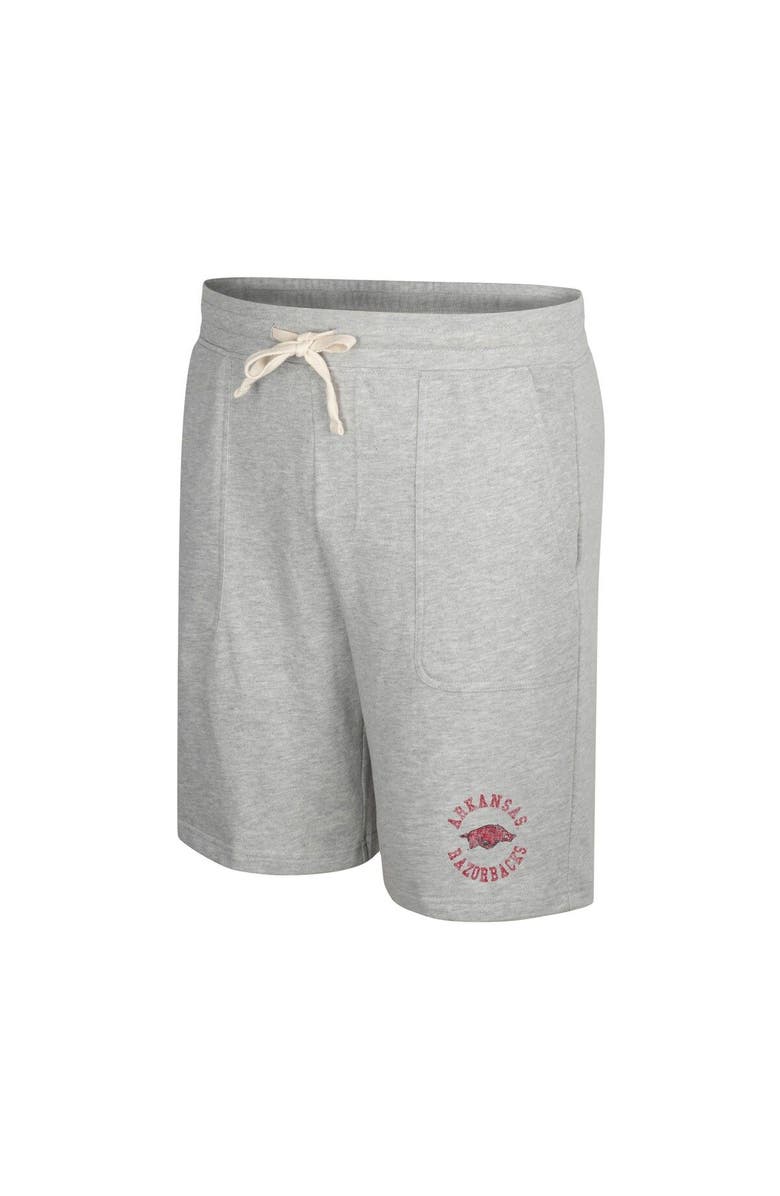 COLOSSEUM Men's Colosseum Heather Gray Arkansas Razorbacks Love To Hear This Terry Shorts, Alternate, color, Heather Gray