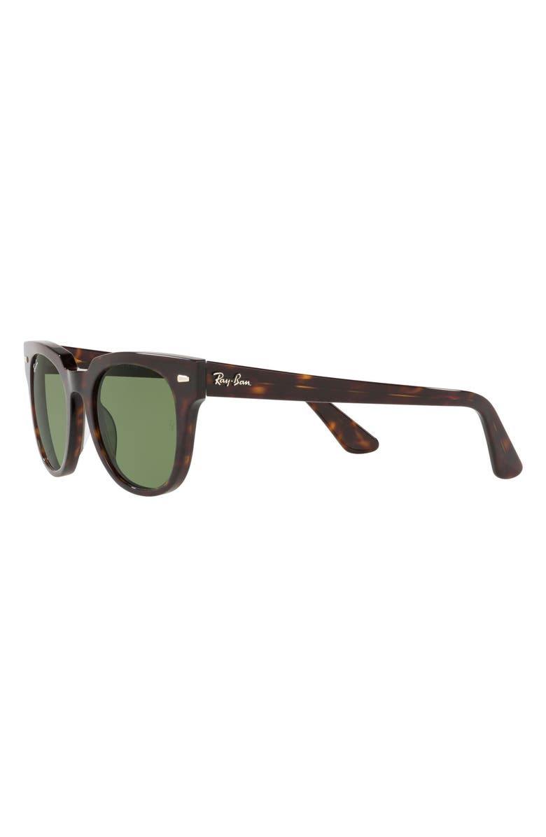 Ray-Ban Meteor 50mm Wayfarer Sunglasses, Alternate, color, Tortoise / Green